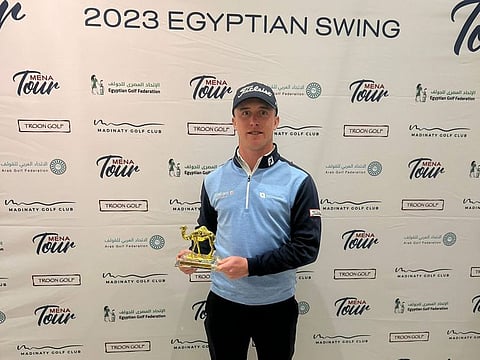 Ben Jones from England, winner of Egyptian Swing Event 1 on the MENA Tour