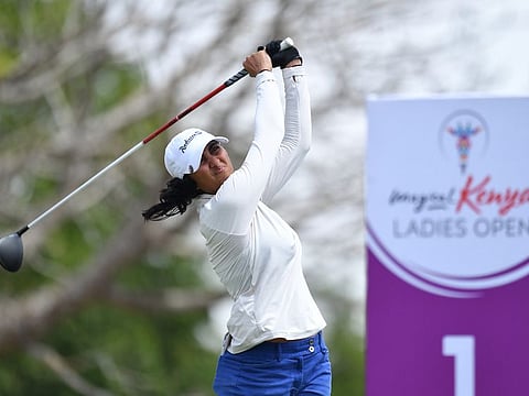 Aditi Ashok during round two of Magical Kenya Ladies Open