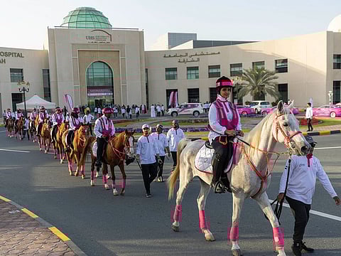 The caravan concluded its Sharjah leg at University Hospital