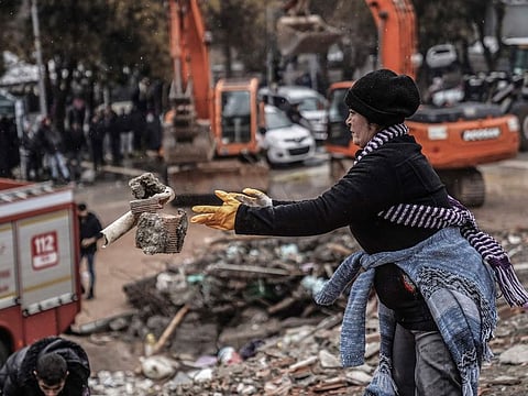 The quake hit at depth of 11 miles (18 kilometers) and was centered in southern Turkey, near the northern border of Syria, according to the U.S. Geological Survey.