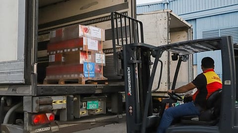 First cargo plane carrying medical kits departed for the Syrian capital, Damascus, from Dubai on Wednesday as part of the humanitarian aid for the earthquake victims.