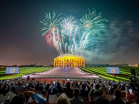 The 12th edition of the Sharjah Light Festival opened in front of the University City Hall in Sharjah on Wednesday.
