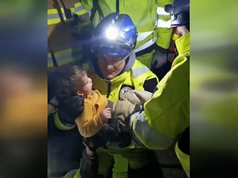 A Hungarian rescue team pulled an 18-month-old baby alive from the rubble of a collapsed building in quake-hit southern Turkey.