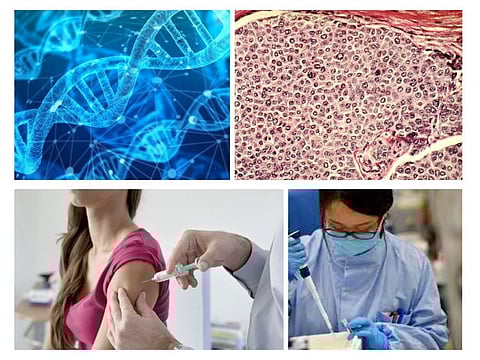 A new immunotherapy uses DNA nanotechnology, which involves the design and assembly of artificial DNA structures to deliver therapeutic agents that lead cancer cells to self-destruction. For illustrative purposes only