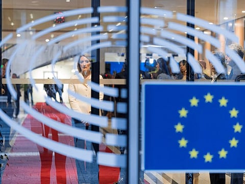 European Parliament President Roberta Metsola at the European Parliament.