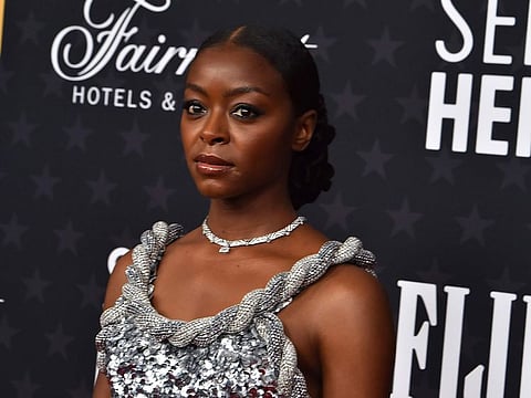 Danielle Deadwyler arrives at the 28th annual Critics Choice Awards at The Fairmont Century Plaza Hotel on Sunday, Jan. 15, 2023, in Los Angeles. (Photo by Jordan Strauss/Invision/AP)