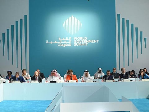 IMF managing director Kristalina Georgieva speaks at the Arab Fiscal Forum taking place as a part of the World Government Summit in Dubai.
