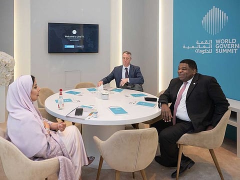 Mona Al Marri, Vice President of the UAE Gender Balance Council and President of the Global Council for the 5th UN Sustainable Development Goal, met Martin Chungong, Secretary-General of the Inter-Parliamentary Union (IPU) on Monday as part of the UAE GBC’s engagements at the World Government Summit 2023