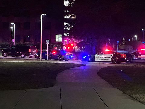 Emergency personnel respond to a shooting at Michigan State University in East Lansing, Michigan, U.S.