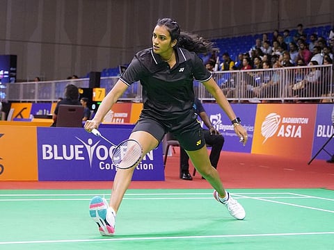 India's ace and two-time Olympic medallist P.V. Sindhu sailed through her game against Kazakhastan in the Blue Ocean Badminton Asia Mixed Team Championship on Tuesday.