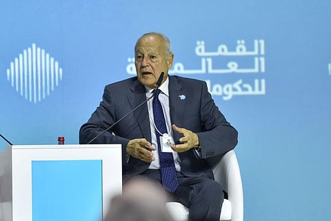 Ahmed Aboul Gheit, Secretary-General, Arab League at World Government Summit in Dubai on Tuesday