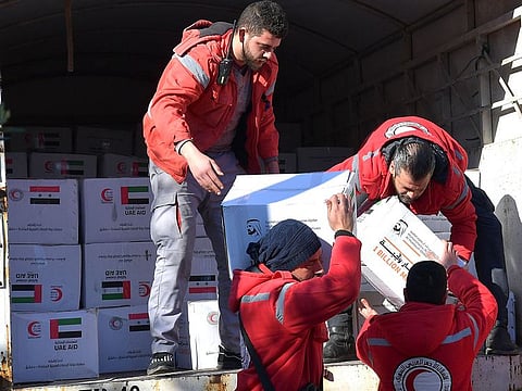UAE aid to Syria and Turkey