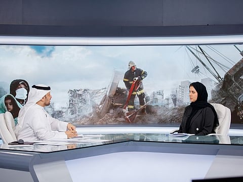 Participants of the charity telethon organised by The Big Heart Foundation (TBHF) and Sharjah Charity International to raise funds for the earthquake victims in Syria and Turkey