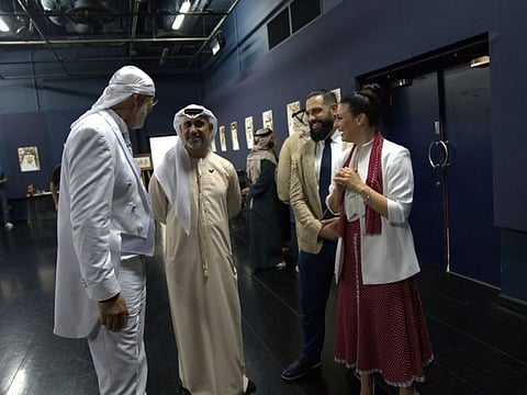 (From left) Bobo Ivanovic, Yasser Al Gergawi, Ouay Albarghoth and Aleksandra Brankovic at the opening of the new Serbian Cultural Centre in Dubai.