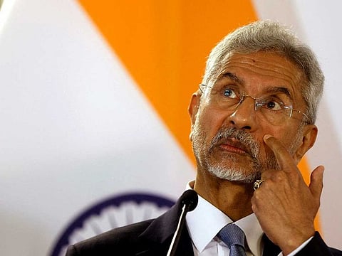Indian Foreign Minister Subrahmanyam Jaishankar addresses the media in Vienna, Austria January 2, 2023.