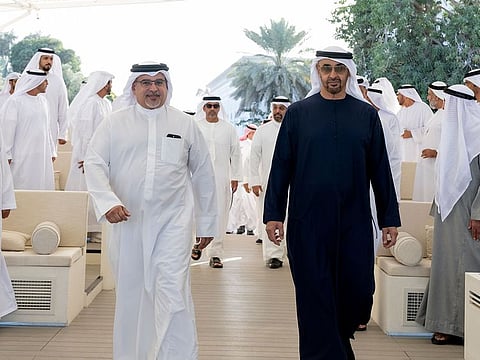 Sheikh Mohamed bin Zayed Al Nahyan received Prince Salman bin Hamad Al Khalifa