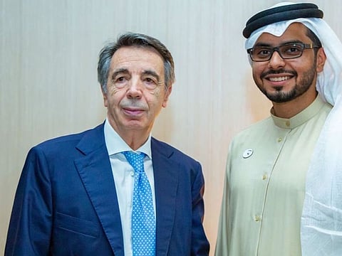 Abdullah Al Qubaisi with the CEO of Super Jet.