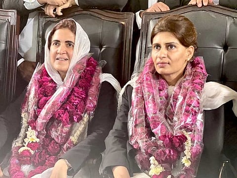 Pakistani lawyers, Sabahat Rizvi (left) and Rabbiya Bajwa (right), elected as secretary and vice president, respectively, of Pakistan’s oldest bar association.