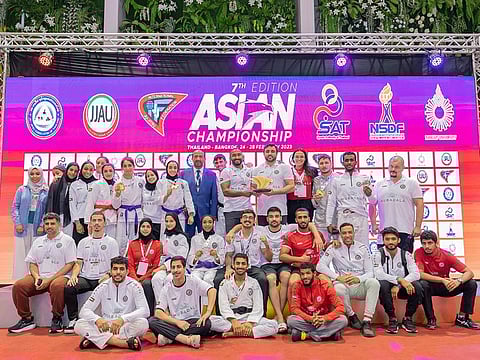The UAE squad captured 16 medals including 7 gold, 5 silver and 4 bronze in Bangkok.