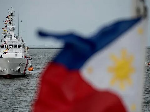 Philippine Coast Guard’s multi-role response vessel at a port in Manila.
