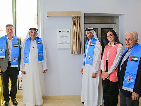 Hamid Jafar, Lynn Barghout Jafar, H.E. Awad Saghir Al Ketbi, H.E. Dr. Mohammad Salim al Olama, Majid Jafar