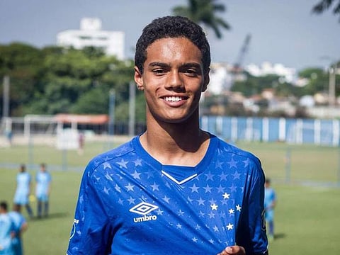 João Mendes, son of Ronaldinho, ready to follow in the footsteps of his illustrious father in Barcelona.