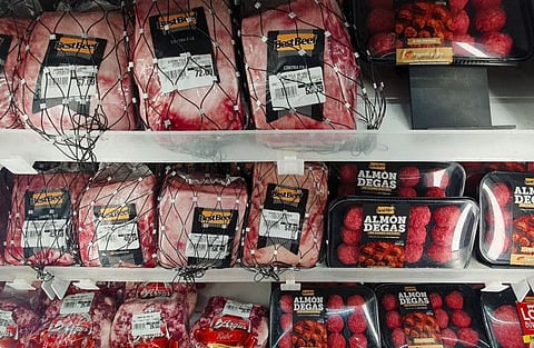 Picture taken at the beef section of a supermarket in Curitiba, Brazil.