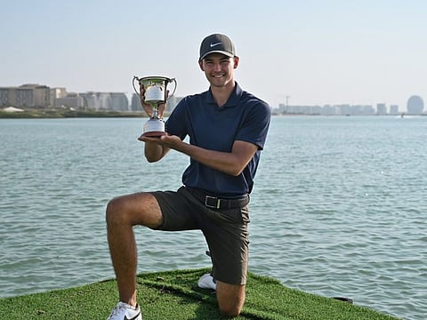 2023 Yas Links Abu Dhabi Mens Open Champion, Marcus Dutton