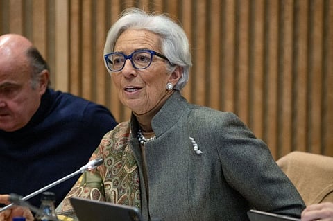 The ECB is scheduled to present new economic forecasts after the next rate decision, though Lagarde wouldn’t be drawn on details.