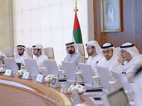 His Highness Sheikh Mohammed bin Rashid Al Maktoum chairs the Cabinet meeting.