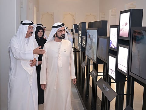 His Highness Sheikh Mohammed bin Rashid Al Maktoum, Vice President and Prime Minister of the UAE and Ruler of Dubai, toured the museum on Monday