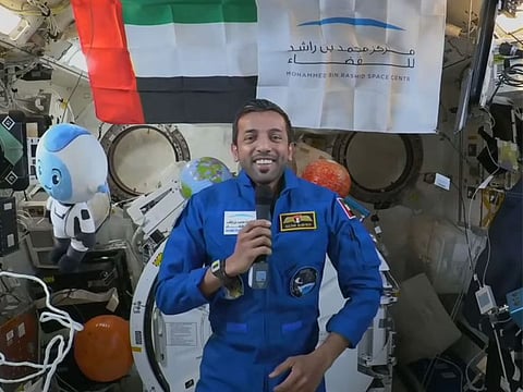 Sultan Al Neyadi aboard the International Space Station.
