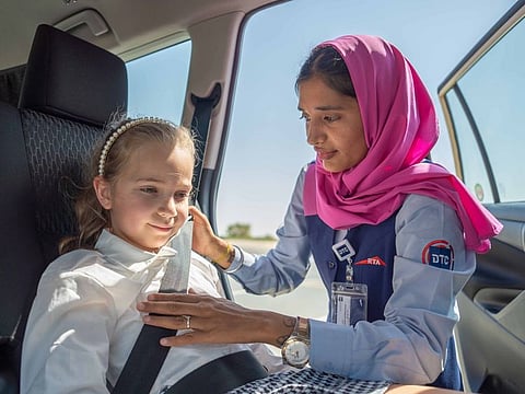 DTC provides several channels for requesting the service like the DTC App, Customers Happiness Centre (80088088) and the email address (InSafeHands.Mashwer@dtc.gov.ae)