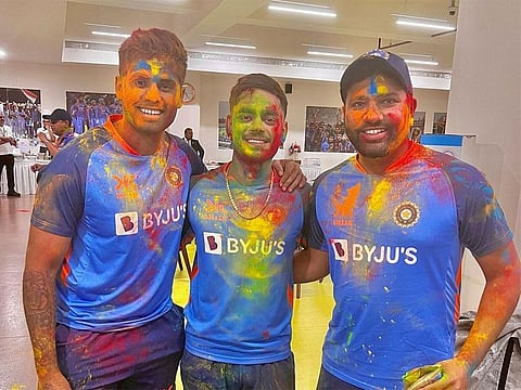 Suryakumar Yadav, Ishan Kishan and Rohit Sharma