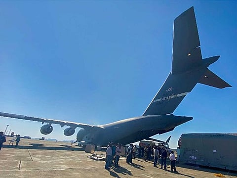 NISAR, the earth observation satellite, was carried by US Airforce plane C-17 from NASA’s Jet Propulsion Laboratory in California to Bengaluru.