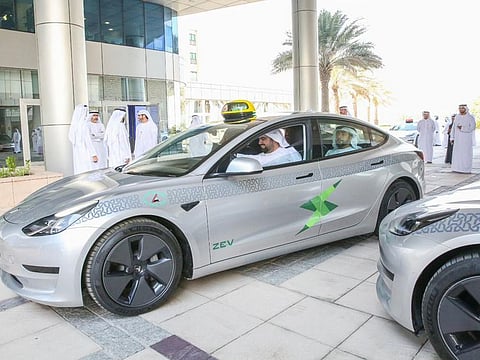 Abu Dhabi has included a certain number of Tesla electric vehicles in a bid to increase the environmental sustainability of its taxi fleet, and to ensure clean, green transport in the emirate.