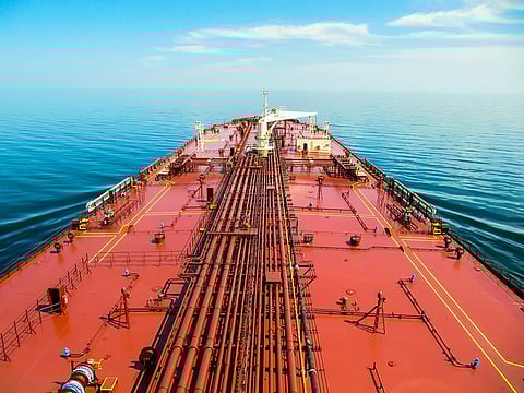 VLCC Arzanah, designed for long haul voyages to ship crude to customers worldwide, has a length of 336 meters and a deadweight of 300,000 metric tonnes. (Stock photo for illustrative purposes.)