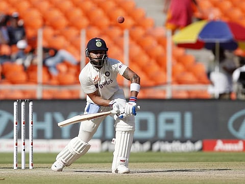 India's Virat Kohli in action against Australia during the fourth Test at Narendra Modi Stadium, Ahmedabad, India.