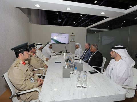 Representatives from Dubai Police and RIT Dubai on the sidelines of the World Police Summit in Dubai recently