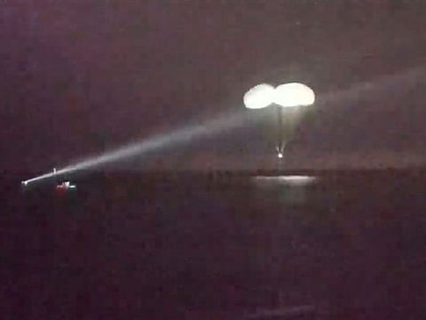 The SpaceX "Endurance" capsule splashed down in the Gulf of Mexico shortly after 9pm off the coast of Florida.
