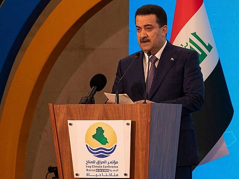 Iraq's Prime Minister Mohammad Shia Al Sudani.