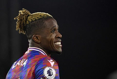 On the move? Crystal Palace's Wilfried Zaha could join Saudi Pro League club Al Ittihad.