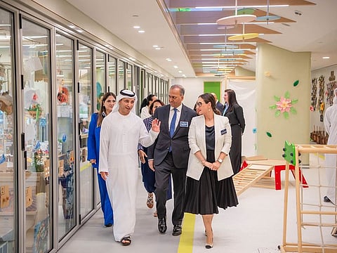 Dr Abdulla Al Karam, Director General of Knowledge, and Human Development Authority (KHDA), at the inauguration of Jumeirah International Nurseries