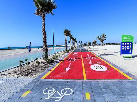 Tracks for e-scooters are increasingly a familiar sight in Dubai
