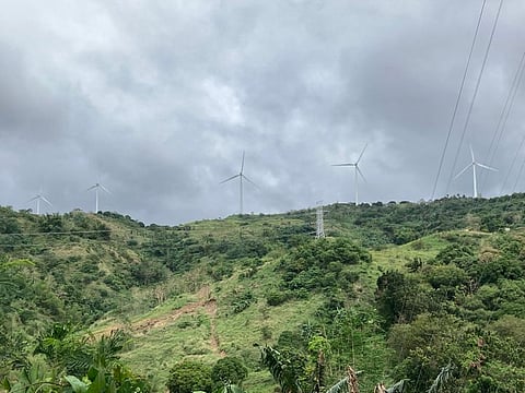 A wind farm in Rizal province, near the Philippine capital of Manila.
