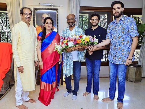 Rajinkanth meets the Thackeray clan