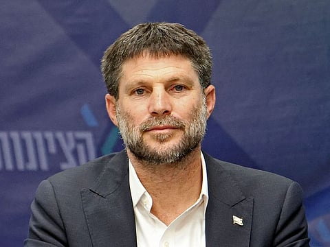 Smotrich has appeared in a conference in Paris where he who spoke at a podium that had the flag with the map of greater Jewish state with expanded borders that incorporated the kingdom and the occupied Palestinian territories.
