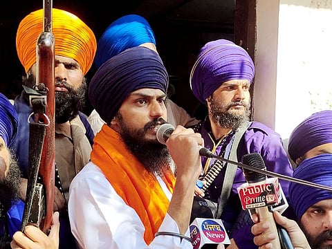 Khalistani leader and Waris Punjab De chief Amritpal Singh in a recent picture