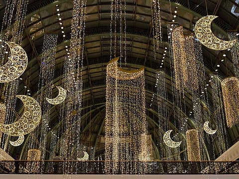 Ramadan lights at Mall of the Emirates in Dubai