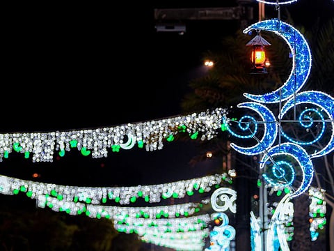 Abu Dhabi streets have been bedecked with 5,147 ornaments and lights to celebrate Ramadan.